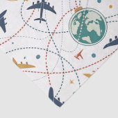 Globales Reiseflugmuster (2) Seidenpapier (Detail)