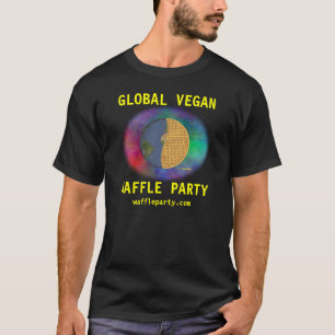 Globales veganes Waffel-Party-Shirt 3, Männer T-Shirt