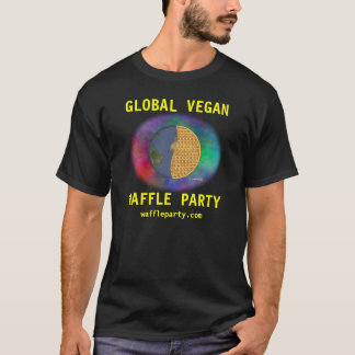 Globales veganes Waffel-Party-Shirt 3, Männer T-Shirt