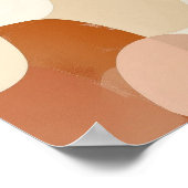 Globalisierende Erdtöne Poster (Ecke)