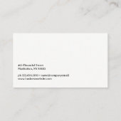 Globalplan | Candle Stick Stock Graph Visitenkarte (Rückseite)