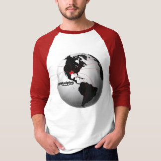 globalplug roter Kugelentwurf des T-Shirt