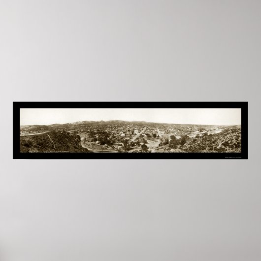 Globe, Arizona Foto 1909 Poster (Vorne)