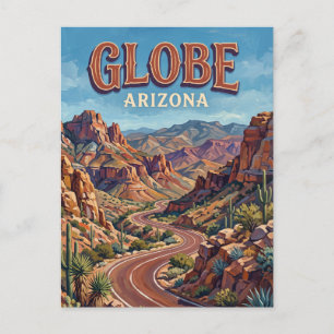 Globe Arizona Postkarte
