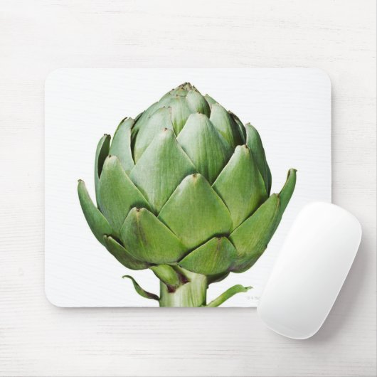 Globe Artichoke auf weißem Hintergrund ausschneide Mousepad (Mit Mouse)