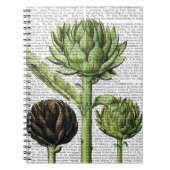 Globe Artichoke Print 2 Notizblock (Vorderseite)