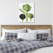 Globe Artichoke Print Leinwanddruck (Insitu (Schlafzimmer))