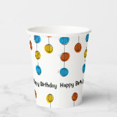 Globe Chain Happy Birthday Papier Cup Pappbecher (Rechts)