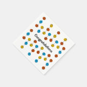 Globe Chain Herzlichen Glückwunsch Papierserviette (Ecke)