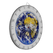 Globe-Dartboard Dartscheibe (Vorderseite Links)