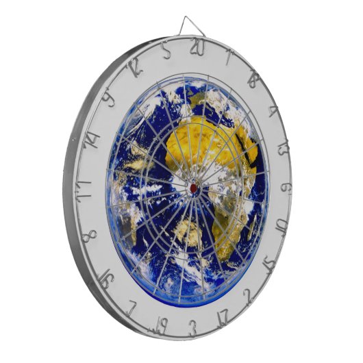 Globe-Dartboard Dartscheibe (Vorderseite Links)