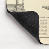 Globe Eisen Gießereien-Wadenmatratzerei Mousepad (Ecke)