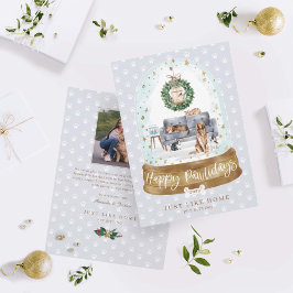 Globe Gray Couch Zuhause Haustiere Sitzgelegenheit Feiertagskarte