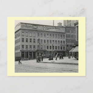 Globe Hotel, State St., Albany, NY Vintage Postkarte