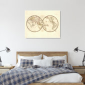 Globe in zwei Hemisphären Leinwanddruck (Insitu (Schlafzimmer))