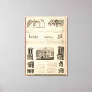 Globe Iron Foundry Woven Wire Mattress Company Leinwanddruck