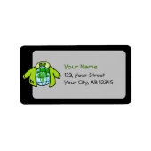 Globe Jacket Adressaufkleber (Vorne)