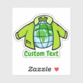 Globe Jacket Aufkleber (Blatt)