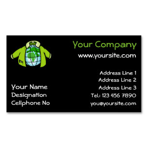 Globe Jacket Magnetische Visitenkarte