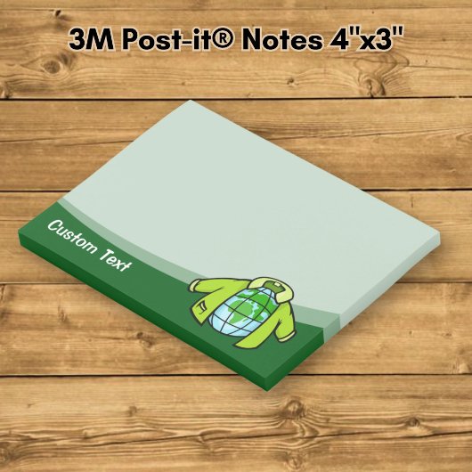 Globe Jacket Post-it Klebezettel