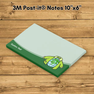 Globe Jacket Post-it Klebezettel