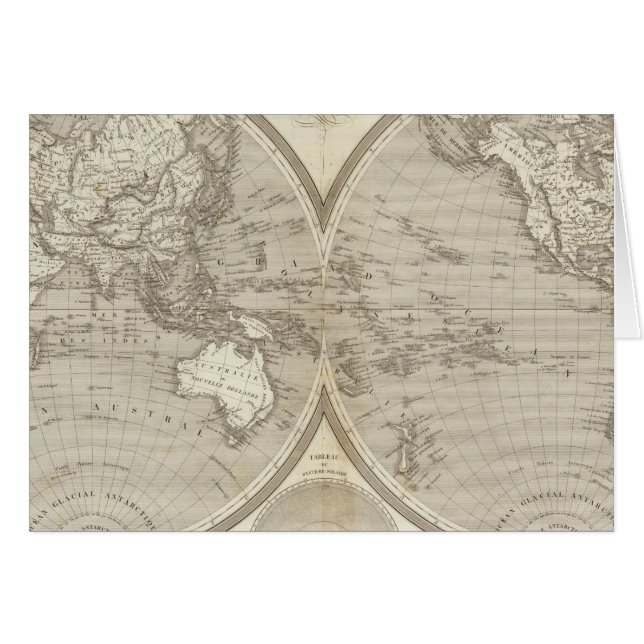Globe-Karte (Vorderseite (Horizontal))