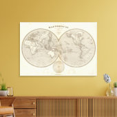 Globe-Karte Leinwanddruck (Insitu (Wohnzimmer))