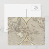 Globe-Karte Postkarte (Vorne/Hinten)