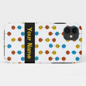 Globe Lines 'Name' iPhone Case (Rückseite (Horizontal))