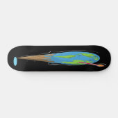 Globe Melting Thermometer Skateboard (Horizontal)