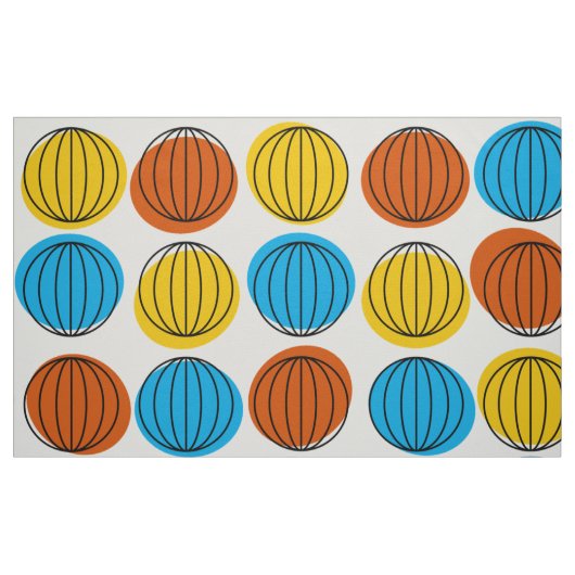Globe Multi big Stoff (Fat Quarter (45,7 x 55,9 cm))