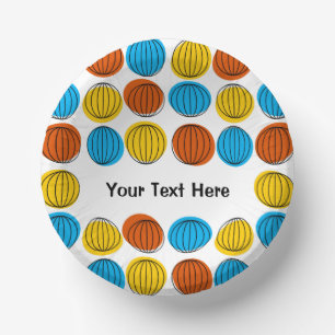 Globe Multi Text Pappteller