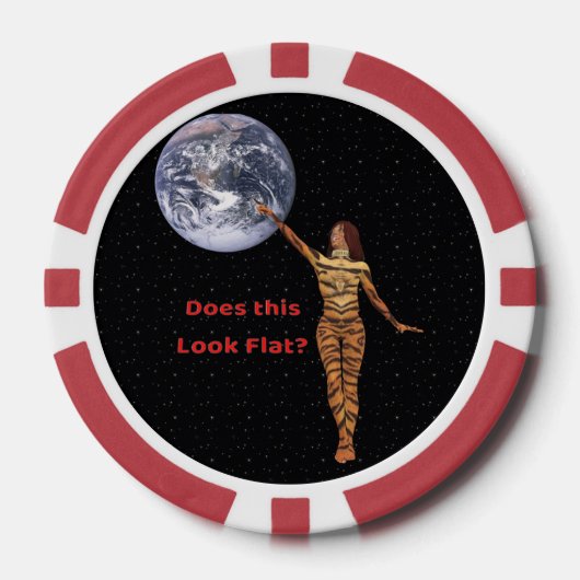 Globe nicht flach pokerchips (Vorderseite)