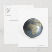 Globe Postkarte (Vorne/Hinten)