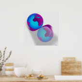 Globe Print Poster (Küche)