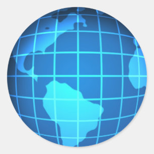 Globe Runder Aufkleber
