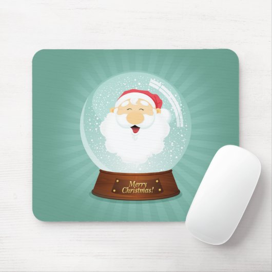 Globe Santa Claus Face Mousepad (Mit Mouse)