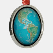 Globe Silbernes Ornament (Rechts)