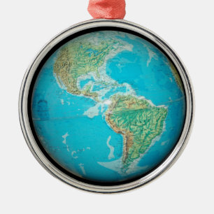 Globe Silbernes Ornament