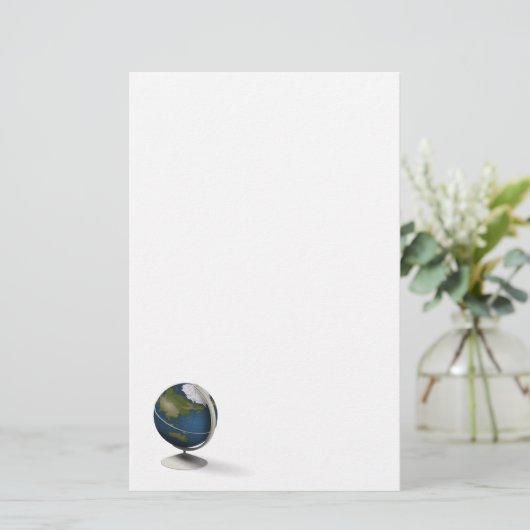 Globe Stationary Briefpapier (Stehend Vorderseite)