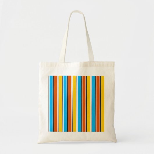 Globe Stripe Classic Tote Tasche (Vorne)