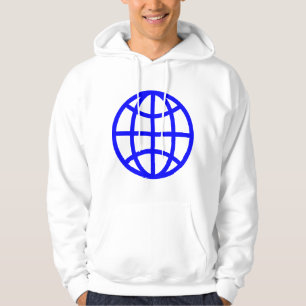 Globe-Symbol - Blau Hoodie