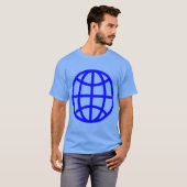 Globe-Symbol - Blau T-Shirt (Vorne ganz)