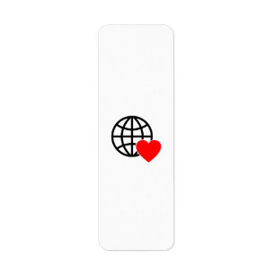 Globe-Symbol der Welt-Liebe   Herz-Erde-Sommerdesi