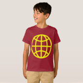 Globe-Symbol - Gelb T-Shirt (Vorne ganz)