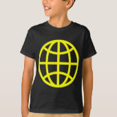 Globe-Symbol - Gelb T-Shirt (Vorderseite)