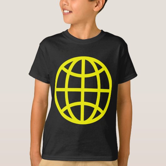 Globe-Symbol - Gelb T-Shirt (Vorderseite)