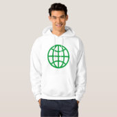 Globe-Symbol - grün Hoodie (Vorne ganz)