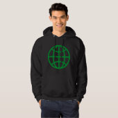 Globe-Symbol - grün Hoodie (Vorne ganz)