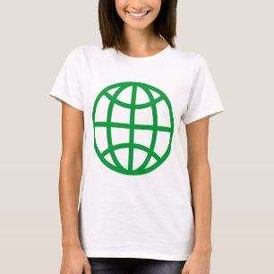 Globe-Symbol - grün T-Shirt